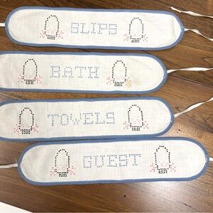 Linen closet or drawer organization, Vintage. Handmade